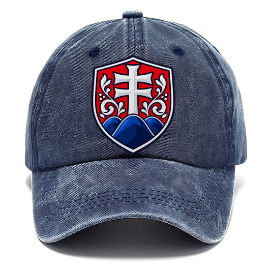 Slovakia Minimal Emblem Country Logos Classic Cap – Twilight Navy