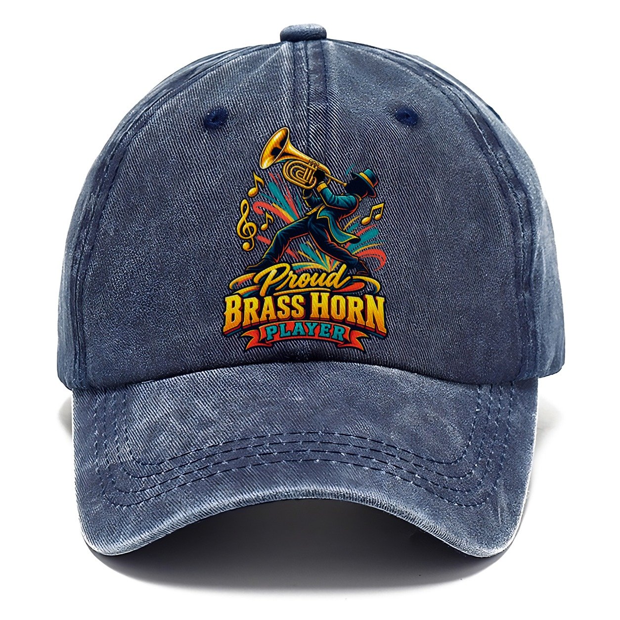 Proud Brass Horn Player Music Instruments Classic Cap – Twilight Navy
