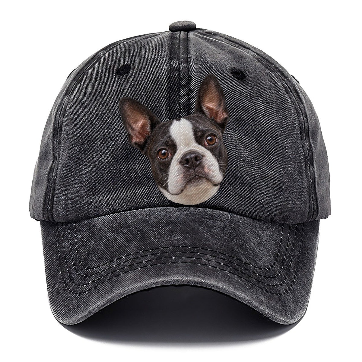 Boston Terrier Curious Lean Everyday Originals Classic Cap – Graphite