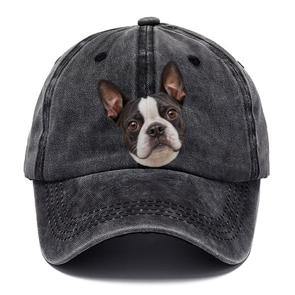 Boston Terrier Curious Lean Everyday Originals Classic Cap – Graphite