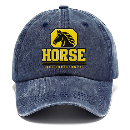 Horse One Horsepower Heavy Duty Classic Cap – Twilight Navy