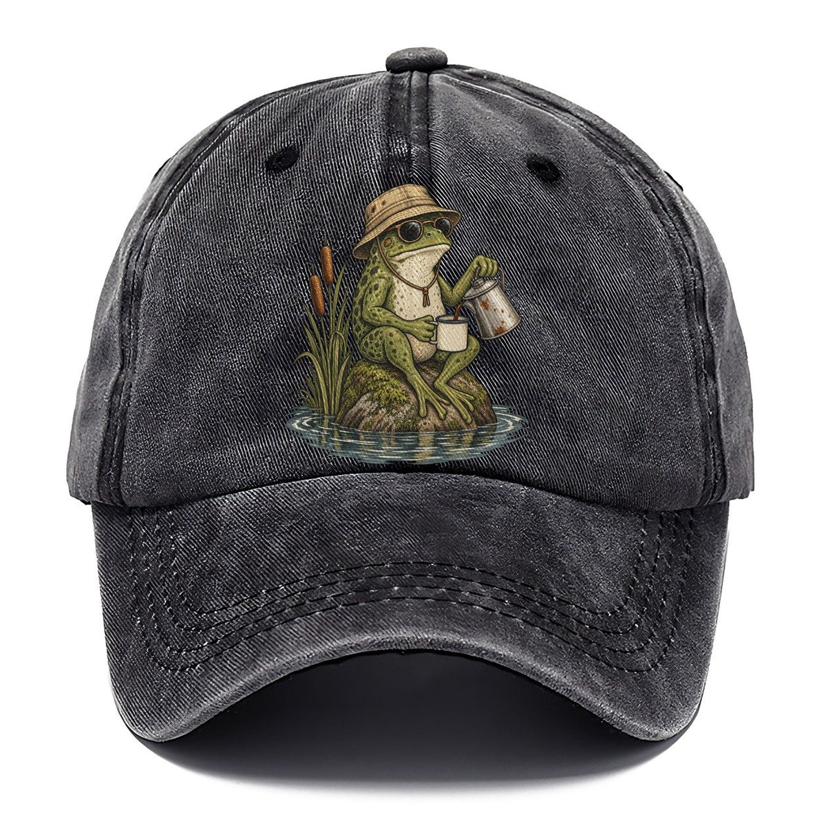 Frog Percolator Slow Camp Club Classic Cap – Graphite