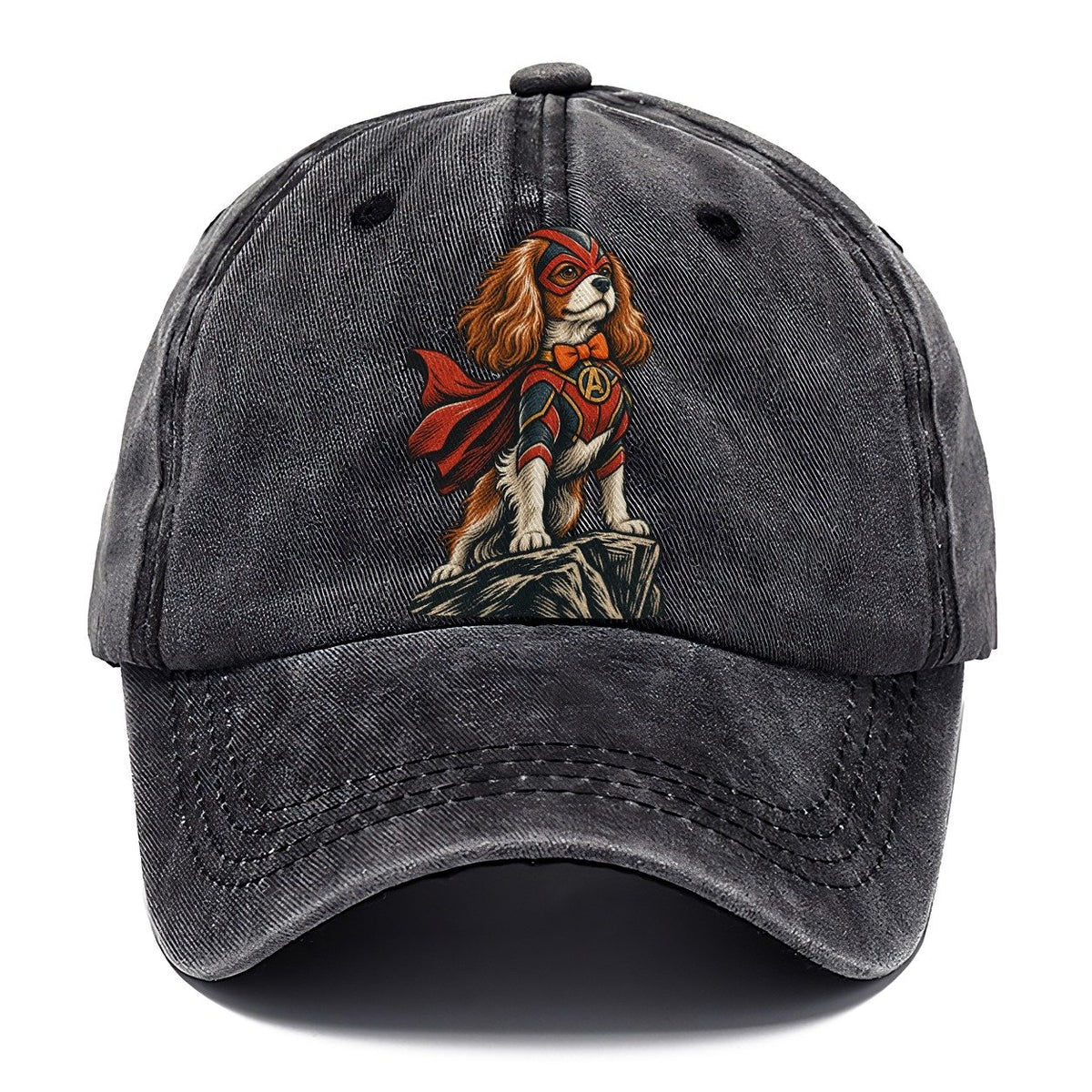 Caped Superhero Spaniel Classic Cap – Graphite