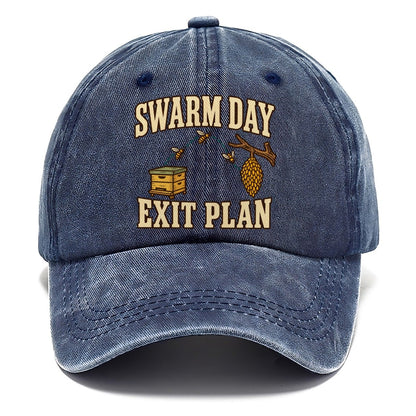 Swarm Day Exit Plan Beekeeping Classic Cap – Twilight Navy