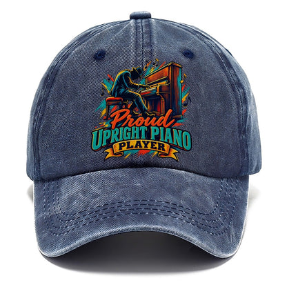 Proud Upright Piano Player Music Instruments Classic Cap – Twilight Navy