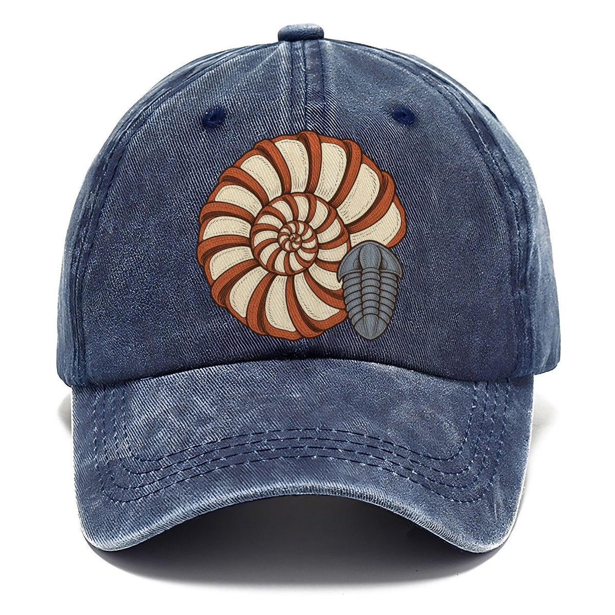 Ammonite Specimen Plate Rocks And Minerals Classic Cap – Twilight Navy