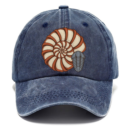 Ammonite Specimen Plate Rocks And Minerals Classic Cap – Twilight Navy