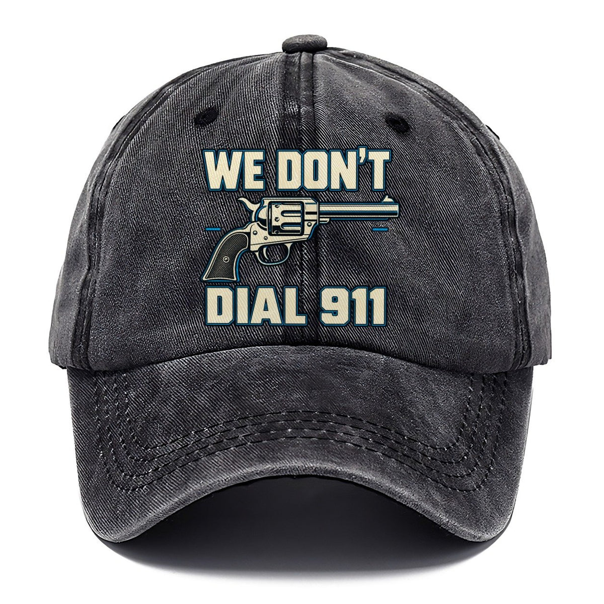 Technical Grid We Don't Dial 911 Classic Cap – Graphite