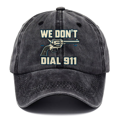 Technical Grid We Don't Dial 911 Classic Cap – Graphite