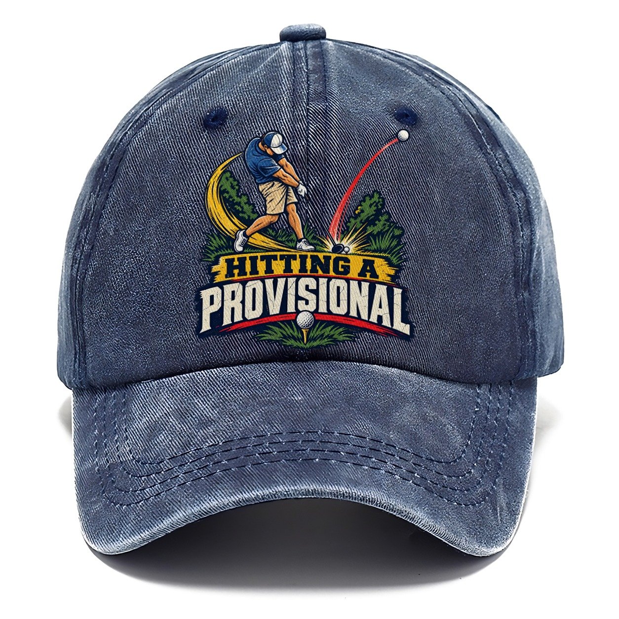 Hitting A Provisional Golf Life Classic Cap – Twilight Navy