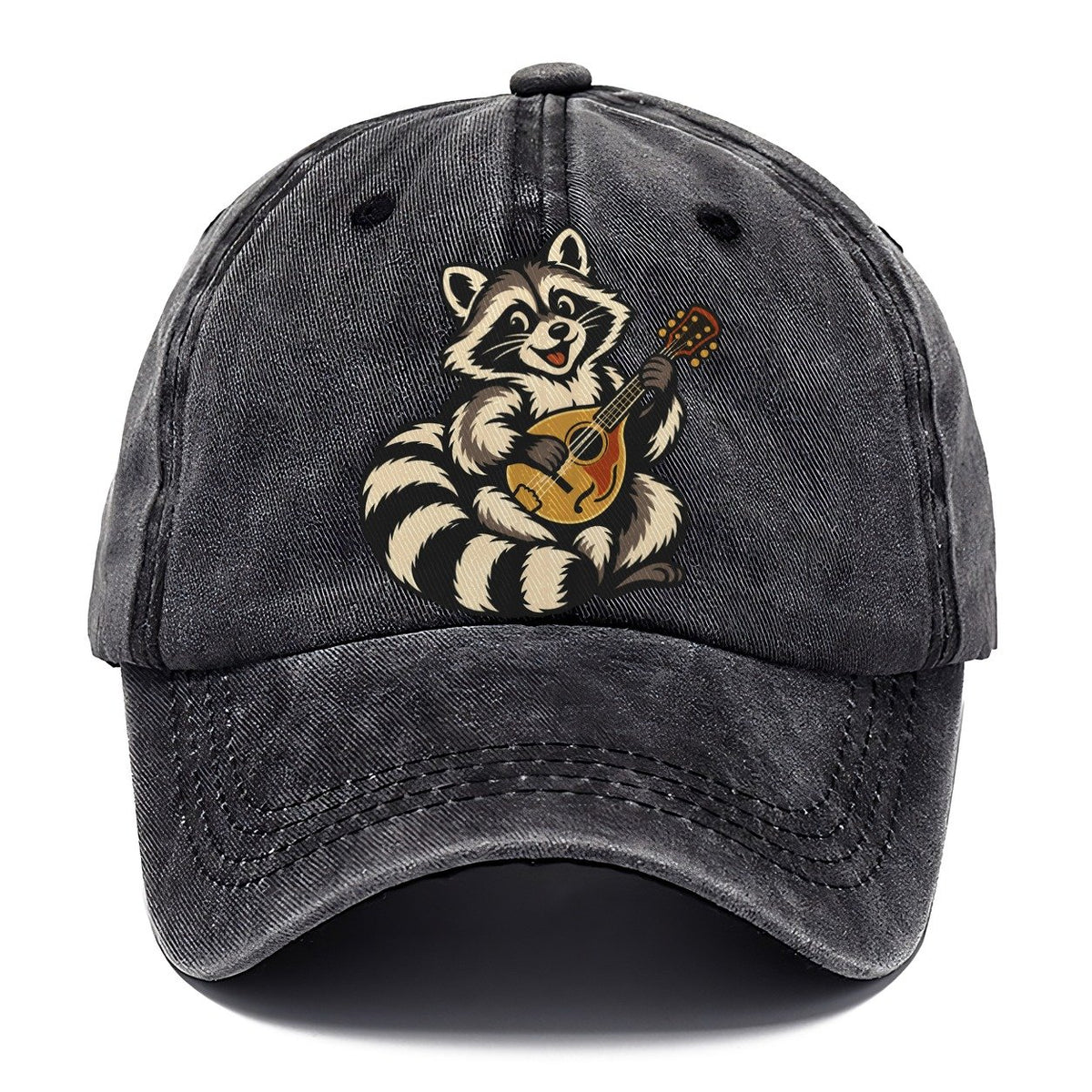 Raccoon Mandolin Picker Sundown Familiars Classic Cap – Graphite