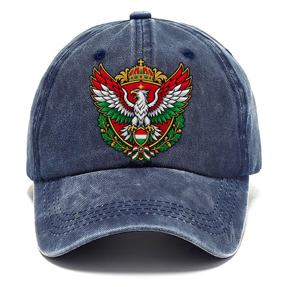Hungary Heraldic Crest Country Logos Classic Cap – Twilight Navy