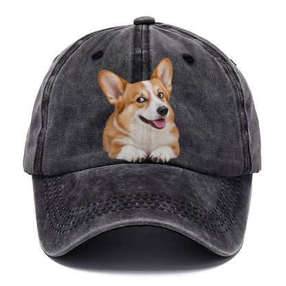 Corgi Side Eye Portrait Everyday Originals Classic Cap – Graphite