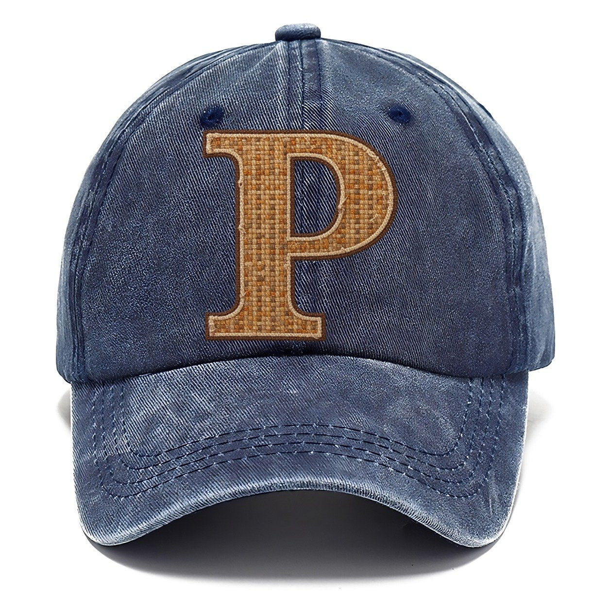 Woven Tweed P Monogram Classic Cap – Twilight Navy