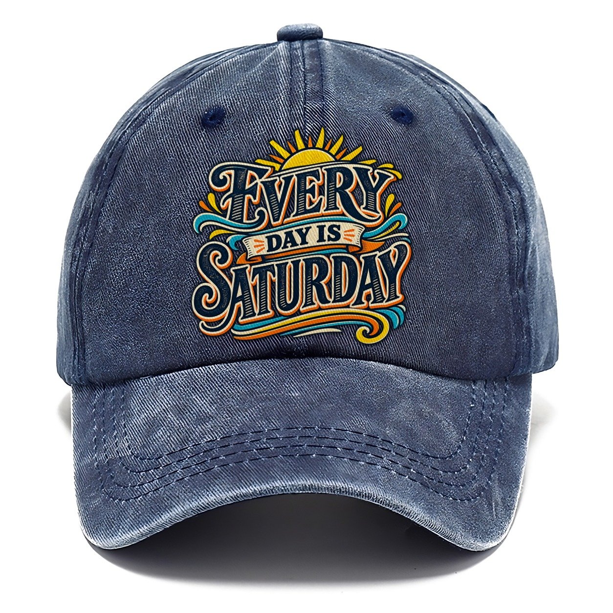 Every Day Is Saturday Retired Living Classic Cap – Twilight Navy