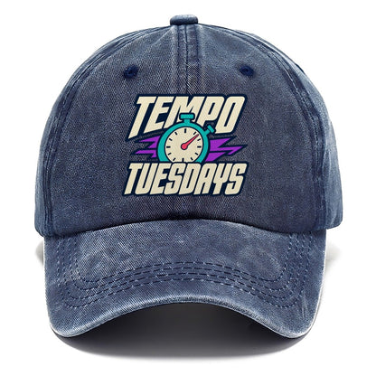 Tempo Tuesdays 90S Running Clubs Classic Cap – Twilight Navy
