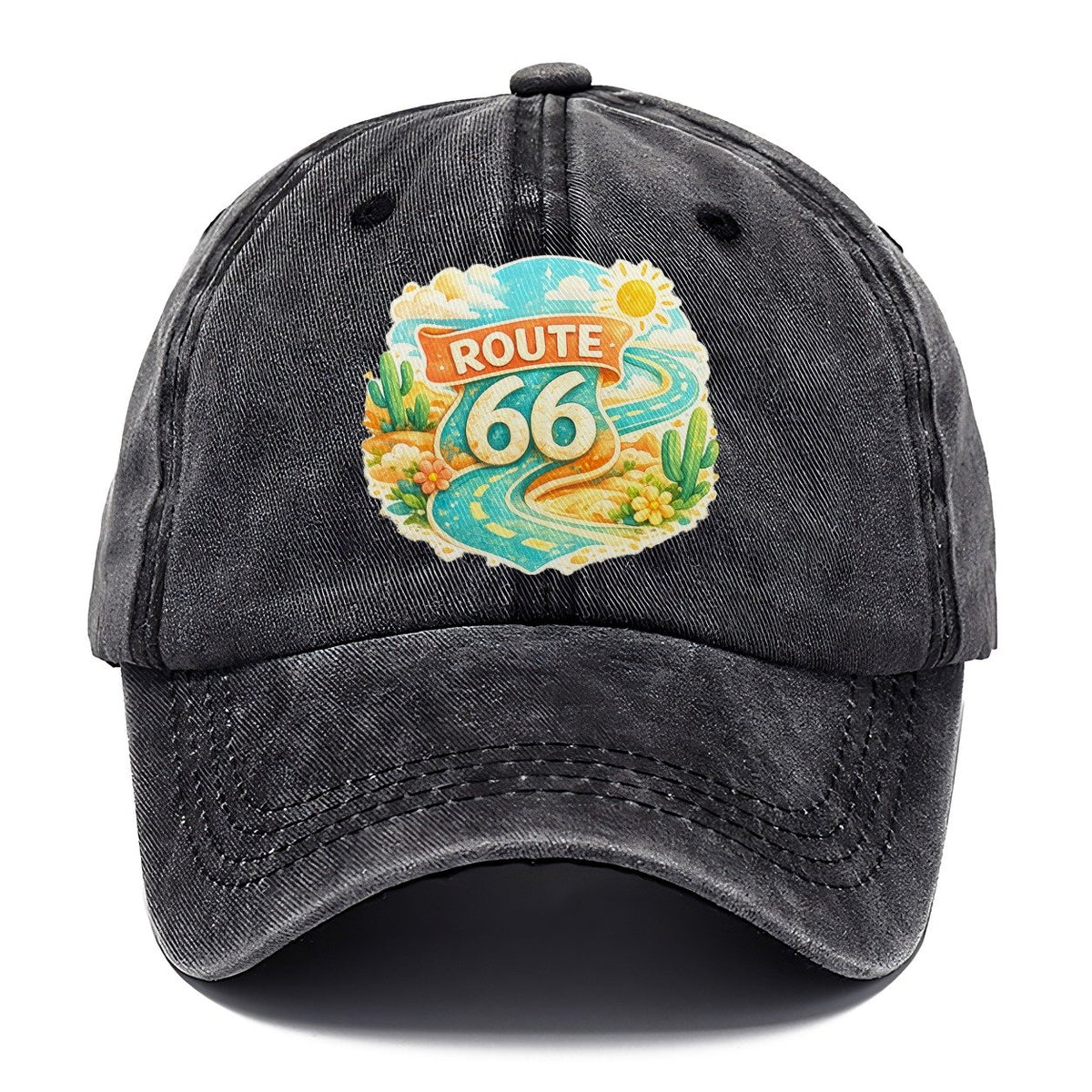 Route 66 Highway Shield Classic Cap – Graphite