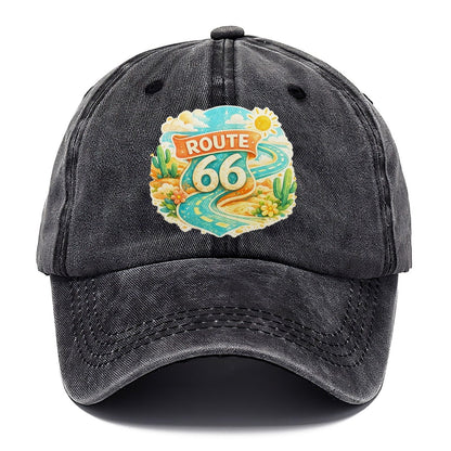 Route 66 Highway Shield Classic Cap – Graphite