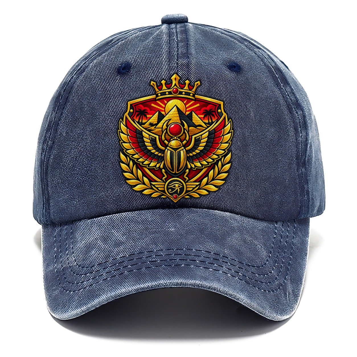 Egypt Heraldic Crest Country Logos Classic Cap – Twilight Navy
