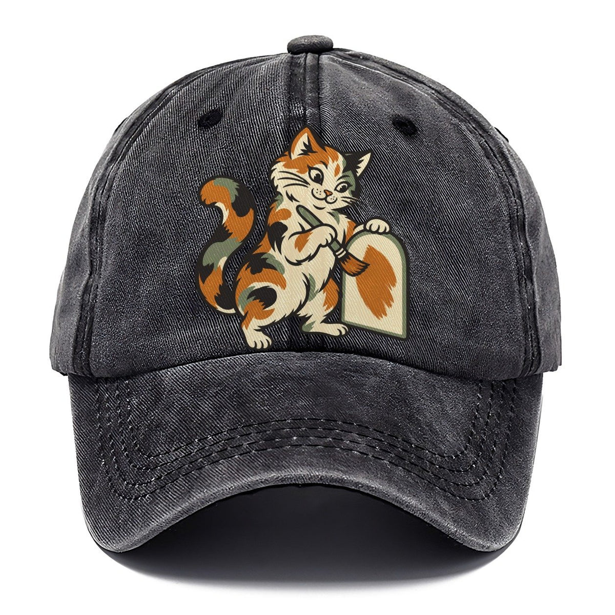 Calico Cat Painter Sundown Familiars Classic Cap – Graphite