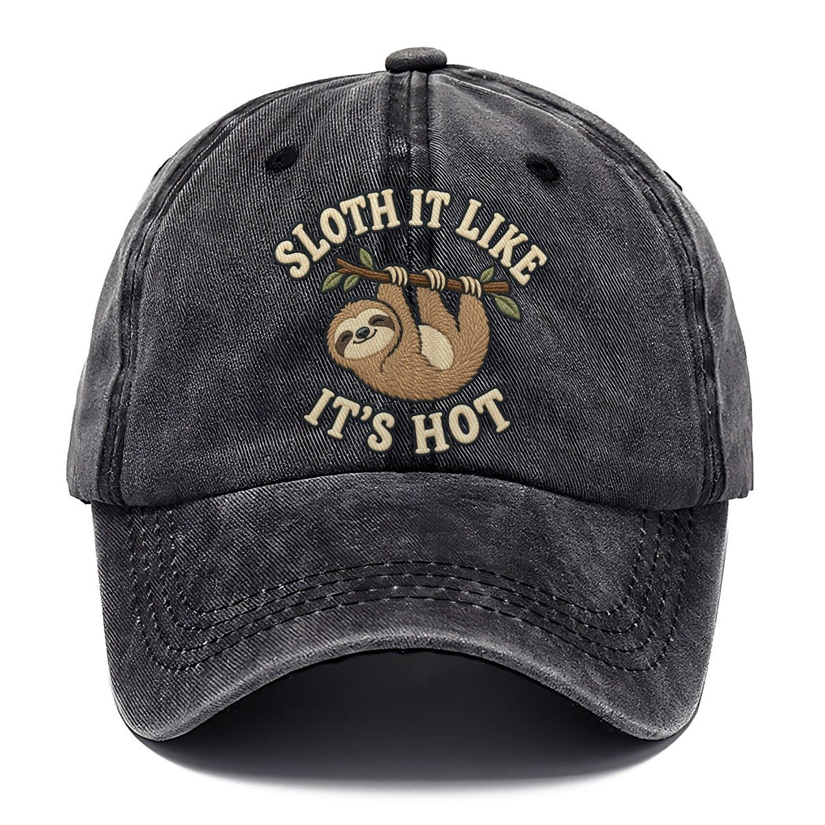 Sloth Animal Puns Classic Cap – Graphite