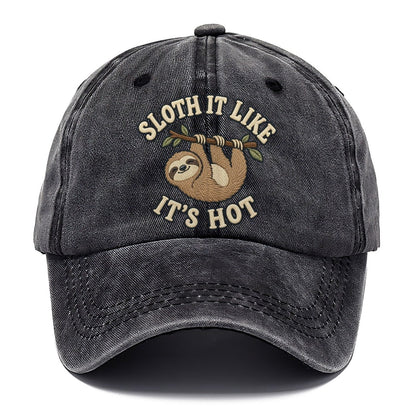 Sloth Animal Puns Classic Cap – Graphite