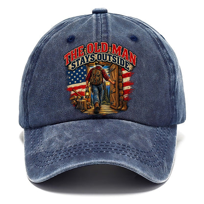 The Old Man Stays Outside Old Man Strong Classic Cap – Twilight Navy