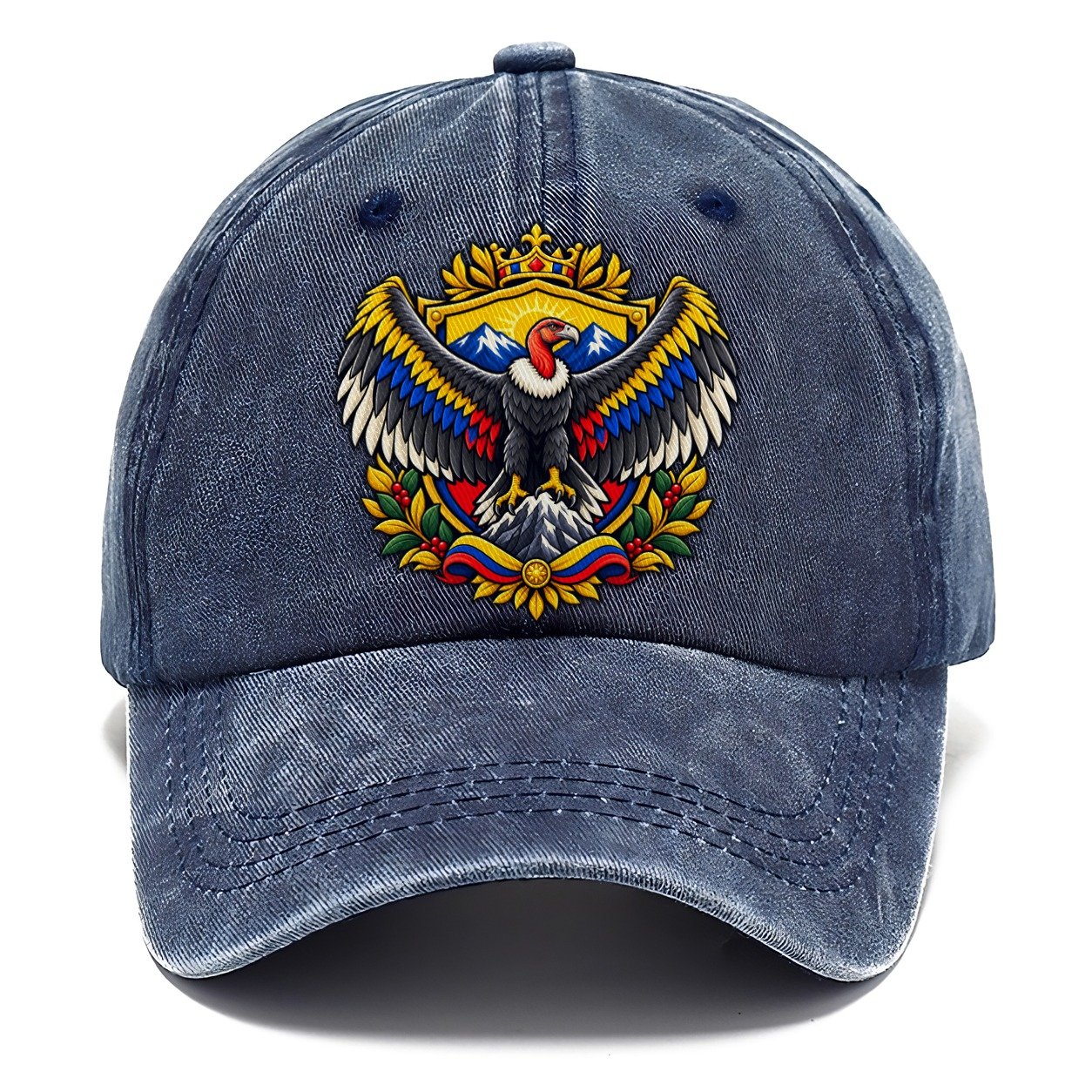 Colombia Heraldic Crest Country Logos Classic Cap – Twilight Navy