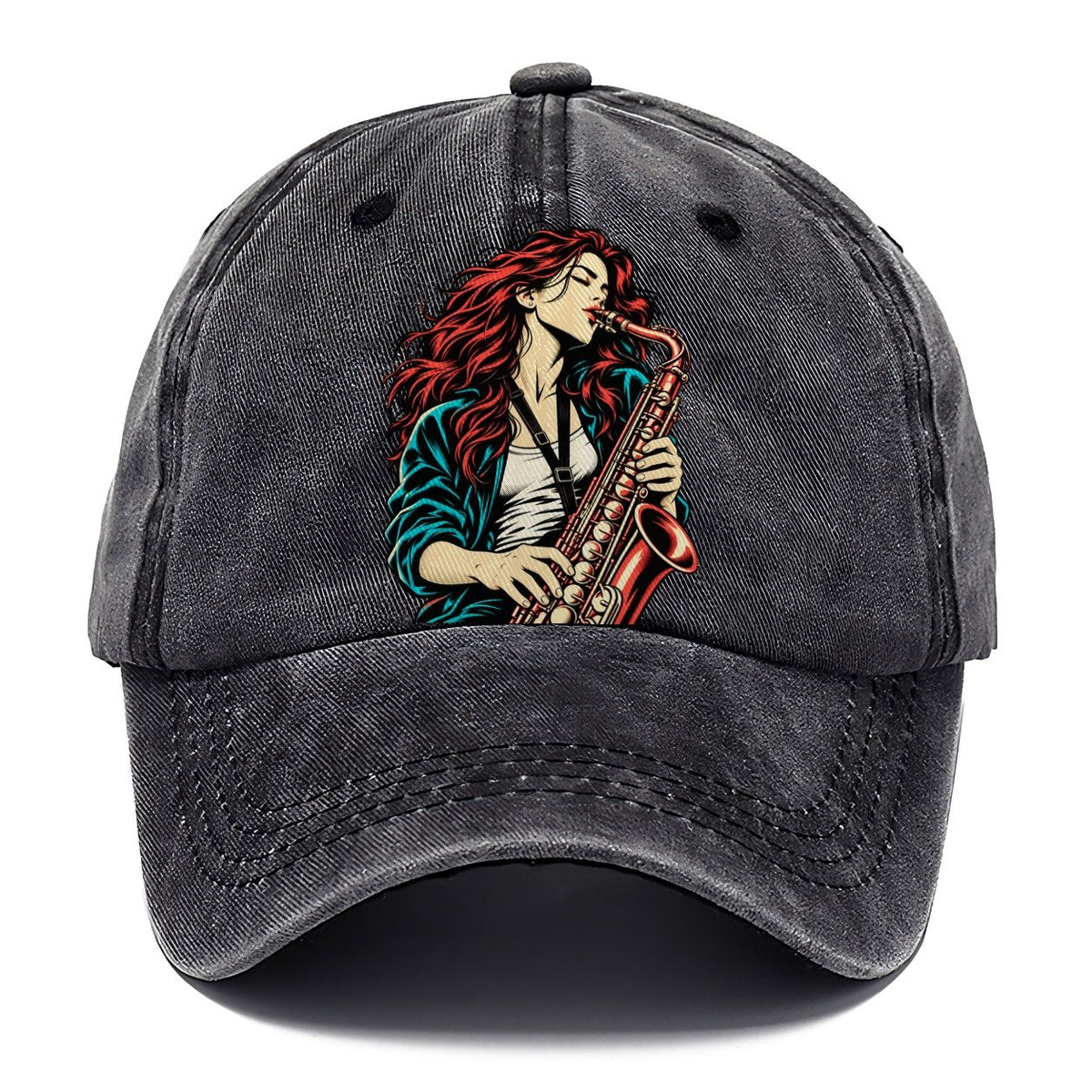 Red-Haired Saxophonist Classic Cap – Graphite
