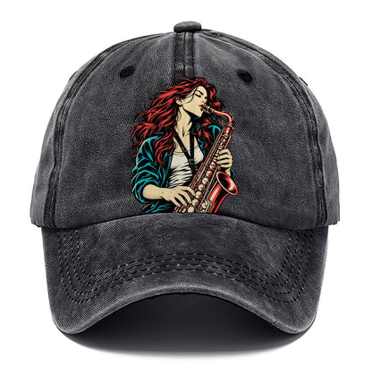Red-Haired Saxophonist Classic Cap – Graphite