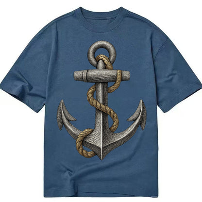 Anchor And Rope Classic T-shirt – Twilight Navy
