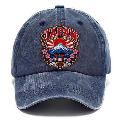 Japan Retro Badge Country Logos Classic Cap – Twilight Navy