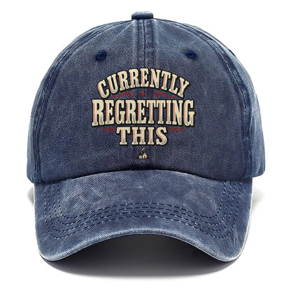 Currently Regretting This American Wit Classic Cap – Twilight Navy
