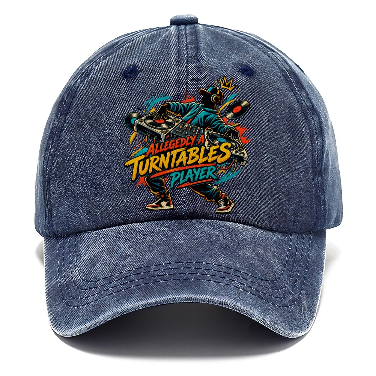 Allegedly A Turntables Player Music Instruments Classic Cap – Twilight Navy