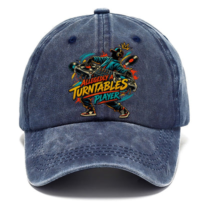 Allegedly A Turntables Player Music Instruments Classic Cap – Twilight Navy