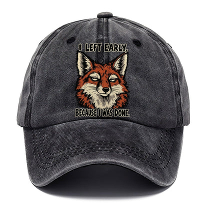 I Left Early Feral Logic Classic Cap – Graphite