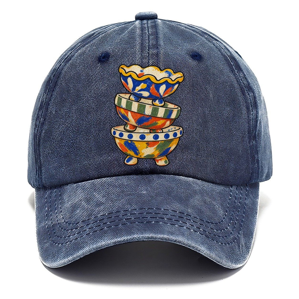 Footed Bowl Stack Clay Color Makers Classic Cap – Twilight Navy