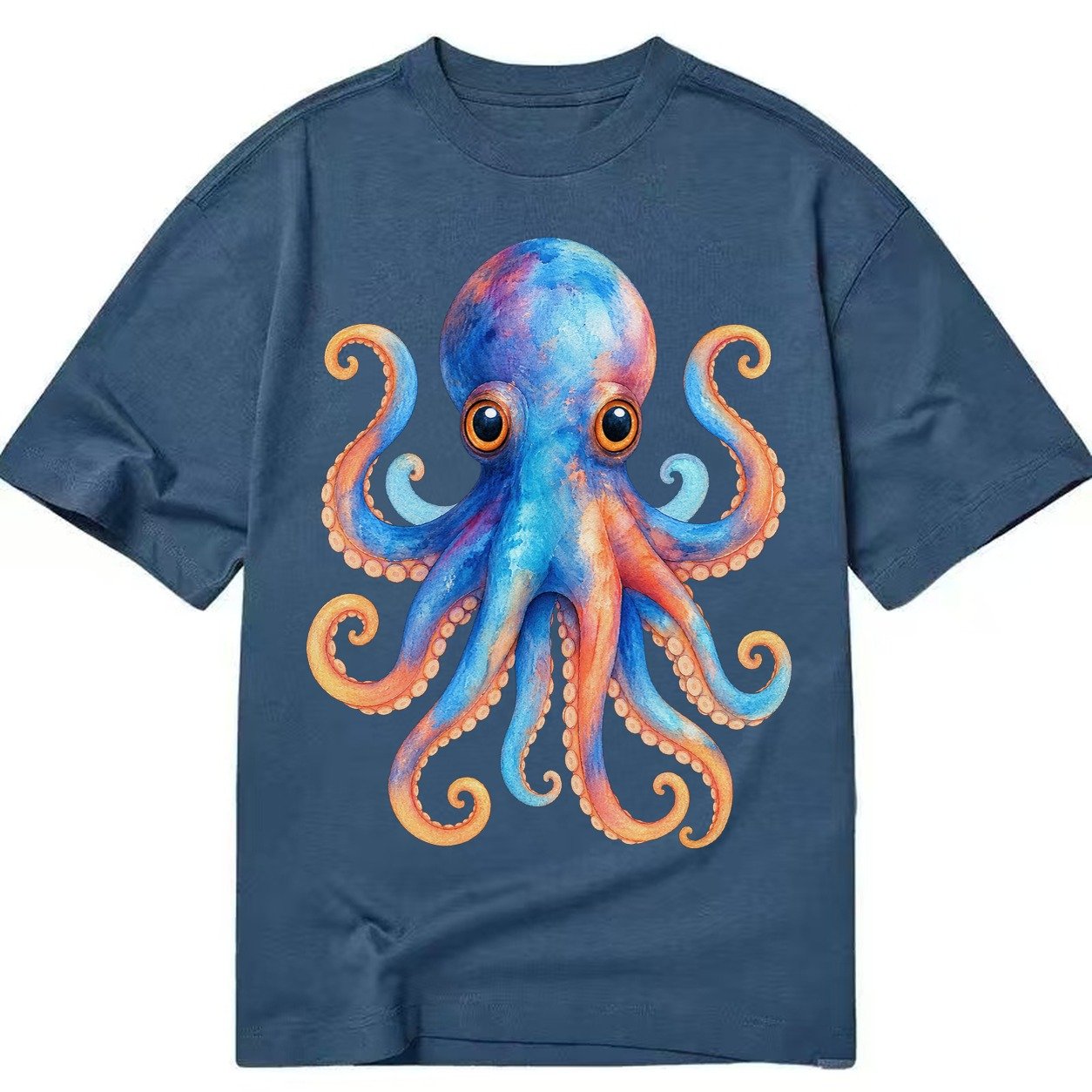 Octopus Cute Classic T-shirt – Twilight Navy
