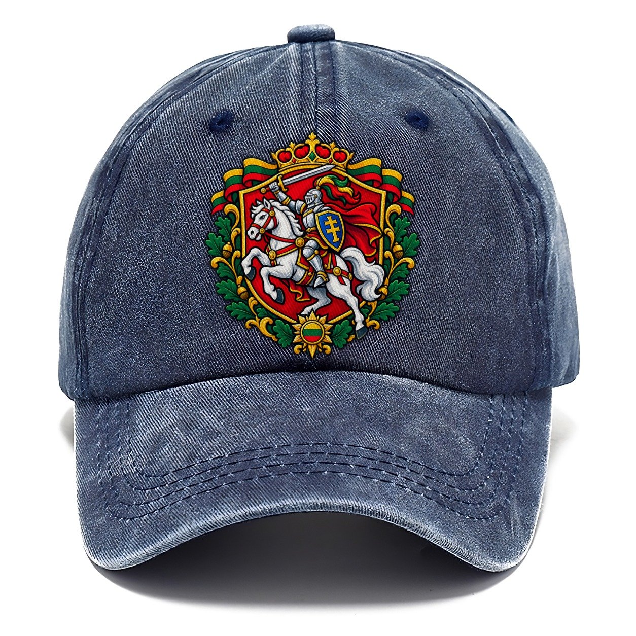 Lithuania Heraldic Crest Country Logos Classic Cap – Twilight Navy