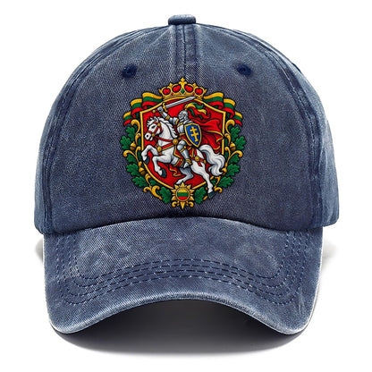 Lithuania Heraldic Crest Country Logos Classic Cap – Twilight Navy