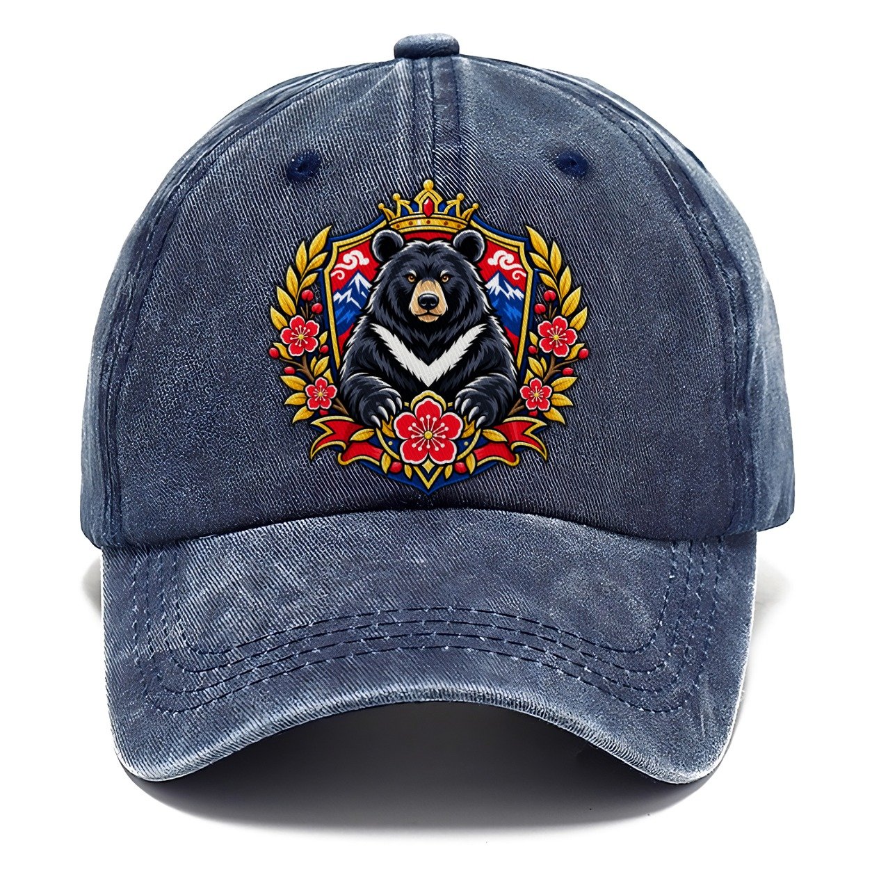Taiwan Heraldic Crest Country Logos Classic Cap – Twilight Navy