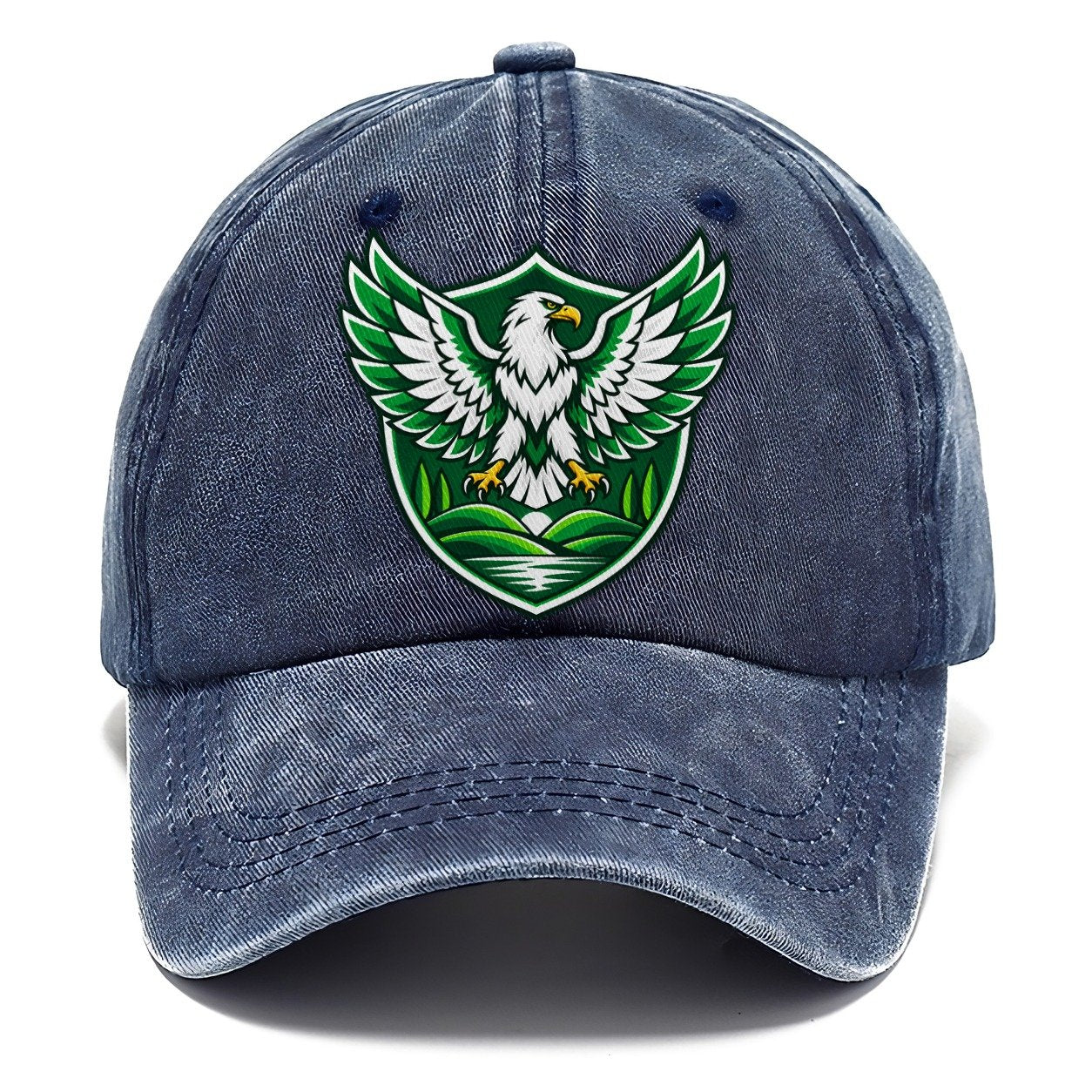 Nigeria Minimal Emblem Country Logos Classic Cap – Twilight Navy
