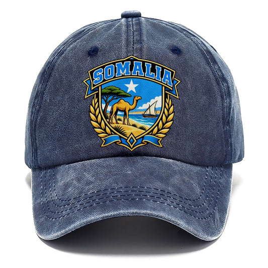 Somalia Retro Badge Country Logos Classic Cap – Twilight Navy