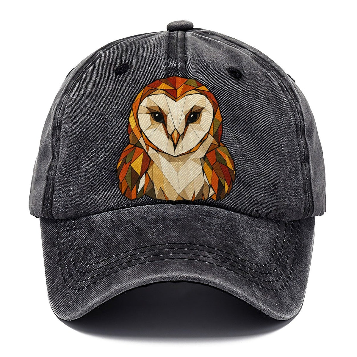 Barn Owl Face Wildwood Mosaic Classic Cap – Graphite