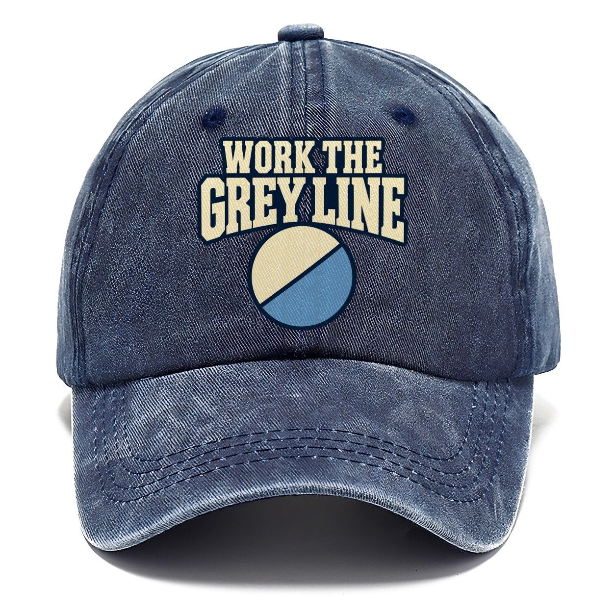 Work The Grey Line Amateur Radio Classic Cap – Twilight Navy