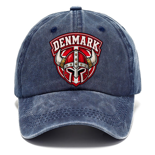 Denmark Retro Badge Country Logos Classic Cap – Twilight Navy