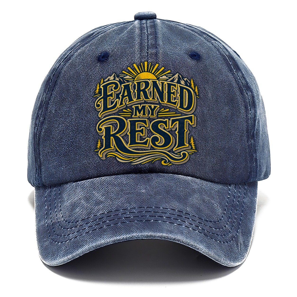 Earned My Rest Retired Living Classic Cap – Twilight Navy