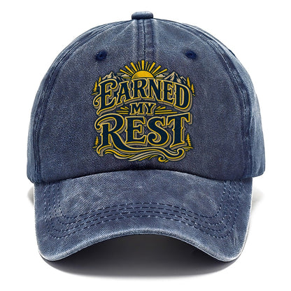 Earned My Rest Retired Living Classic Cap – Twilight Navy