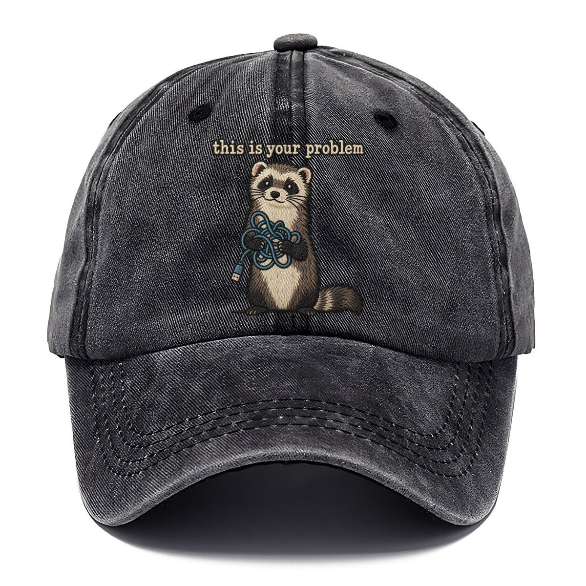 This Is Your Problem Strongly Worded Classic Cap – Graphite
