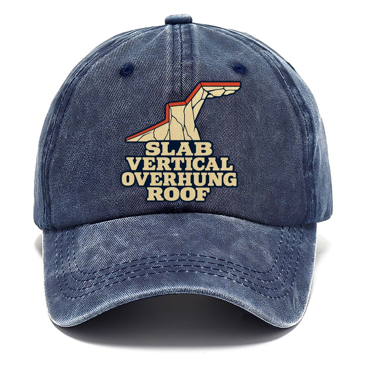 Wall Angle Words Rock Climbing Classic Cap – Twilight Navy